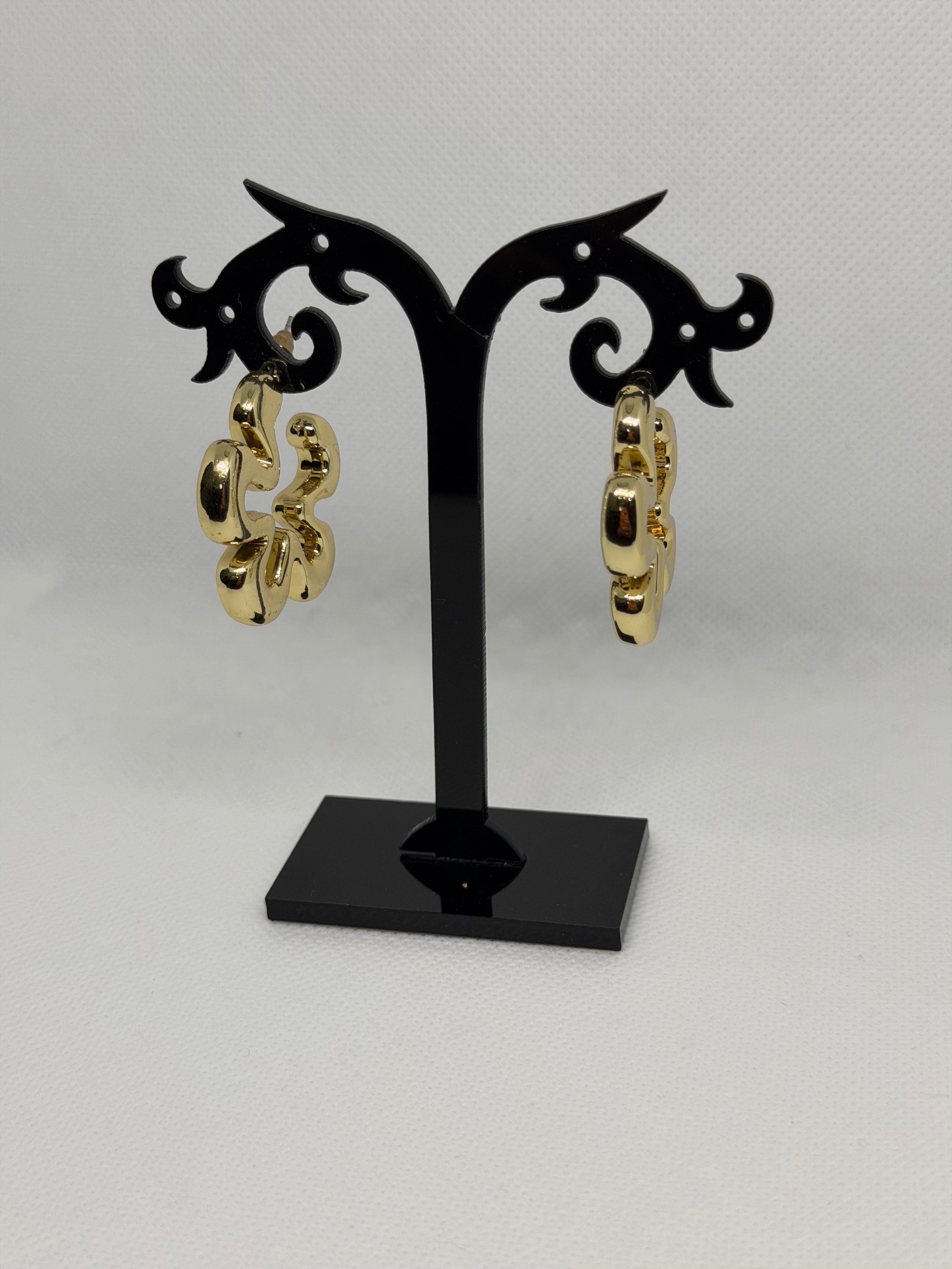 Orecchini fiore gold