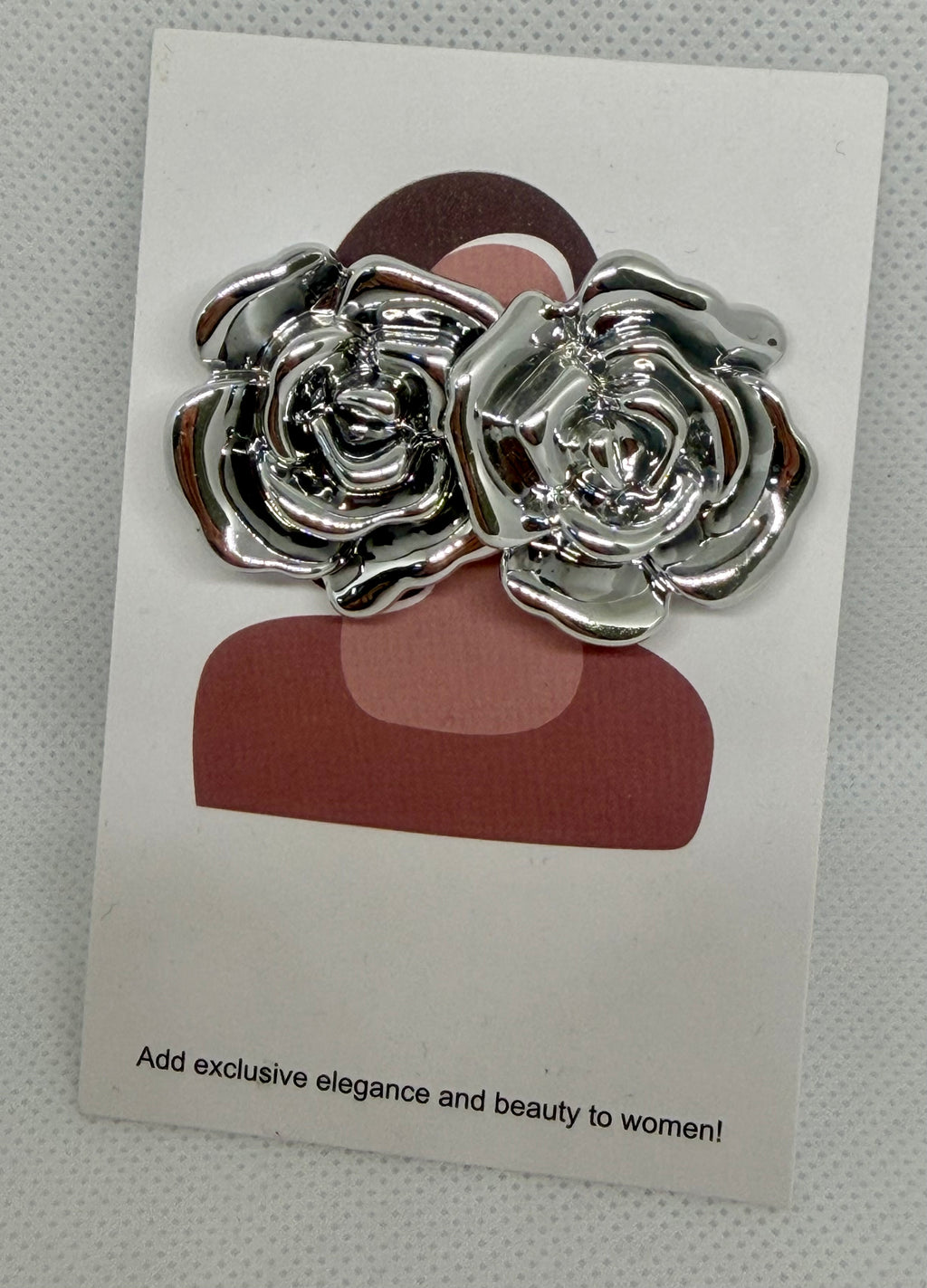 Orecchini fiori rilievo