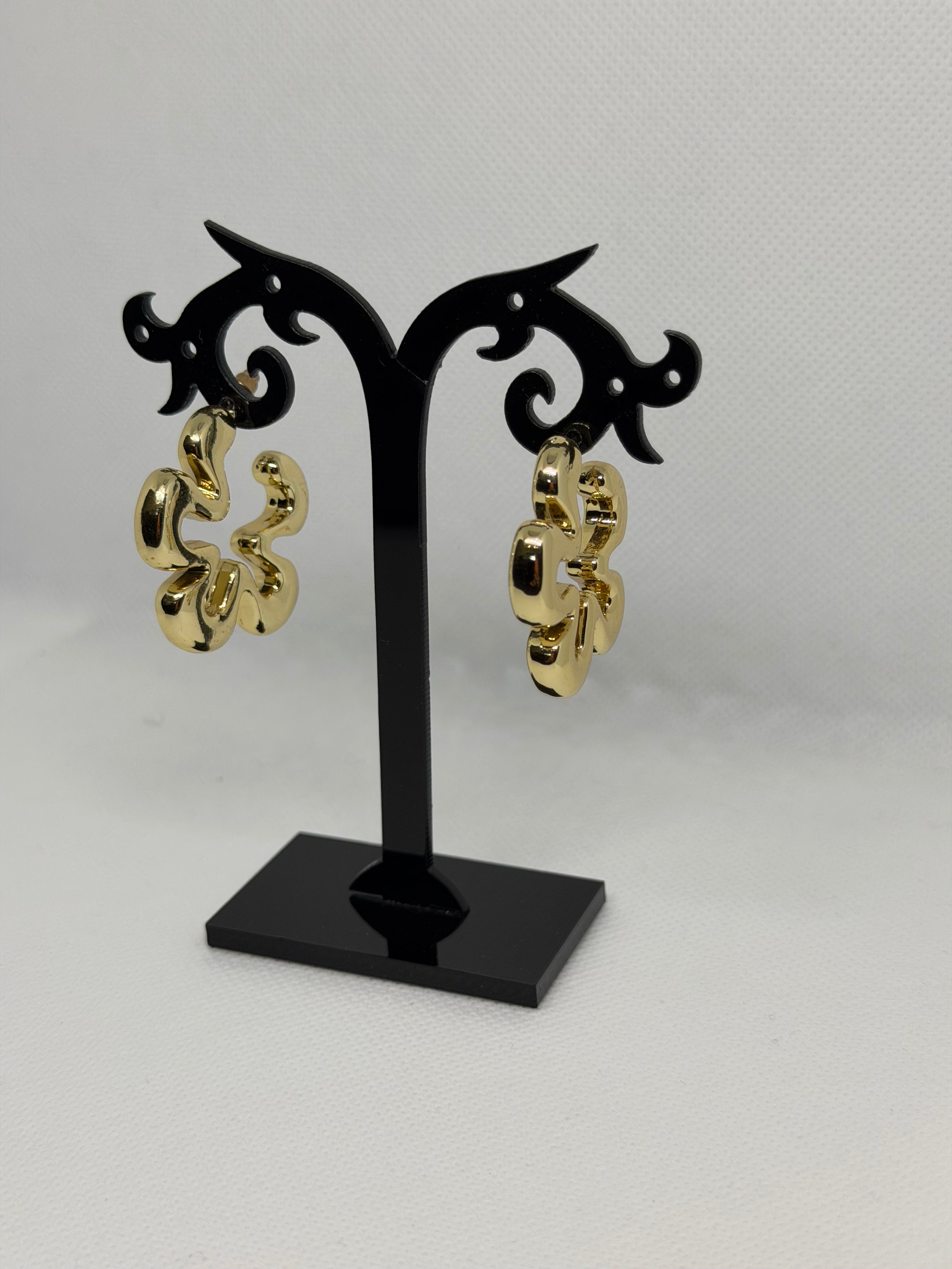 Orecchini fiore gold