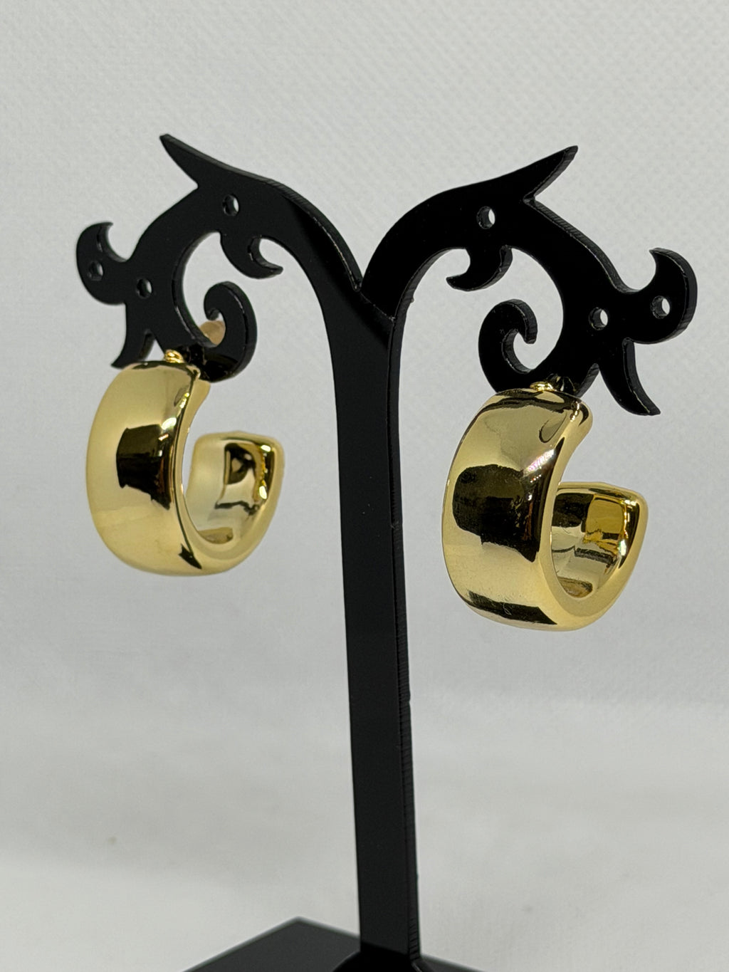 Orecchini mezzi cerchio gold