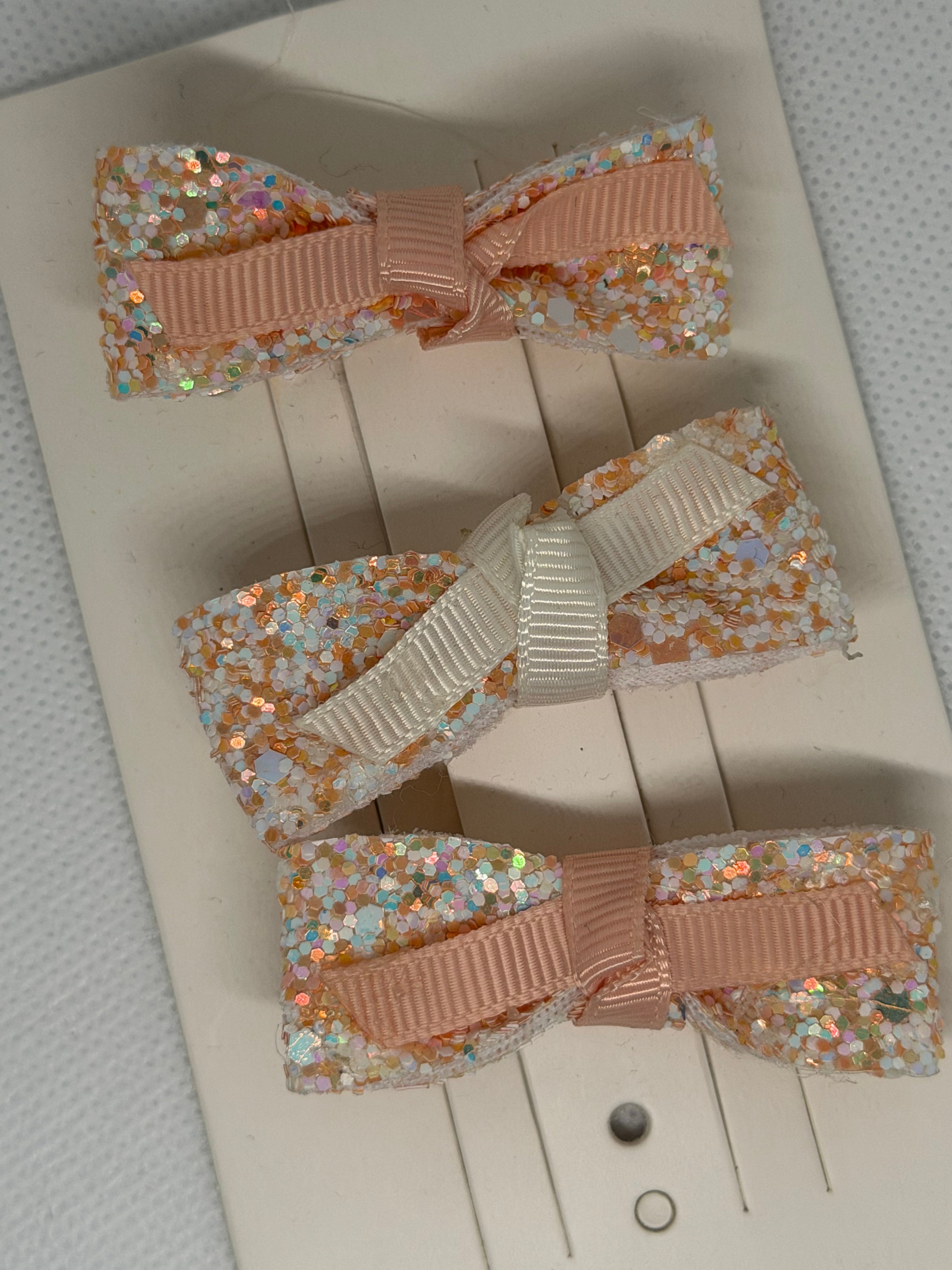 Fermagli bimba rosa cipria