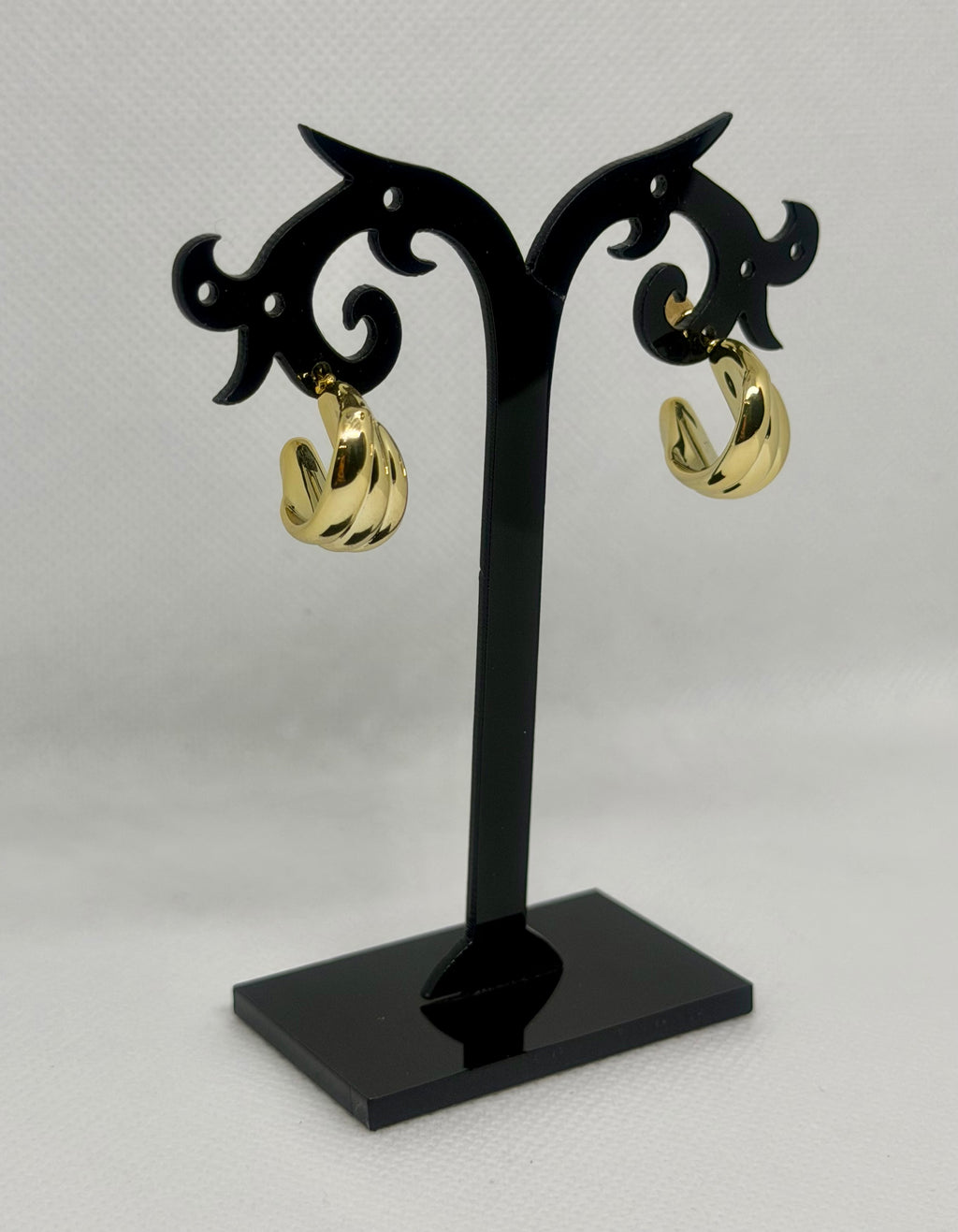 Orecchini goccia striata