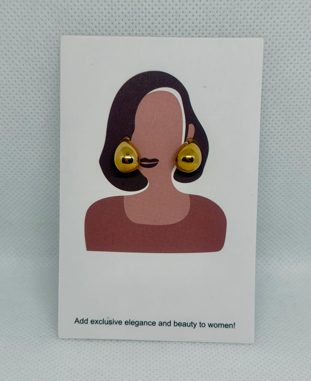 Orecchini lobo goccia arrotondata