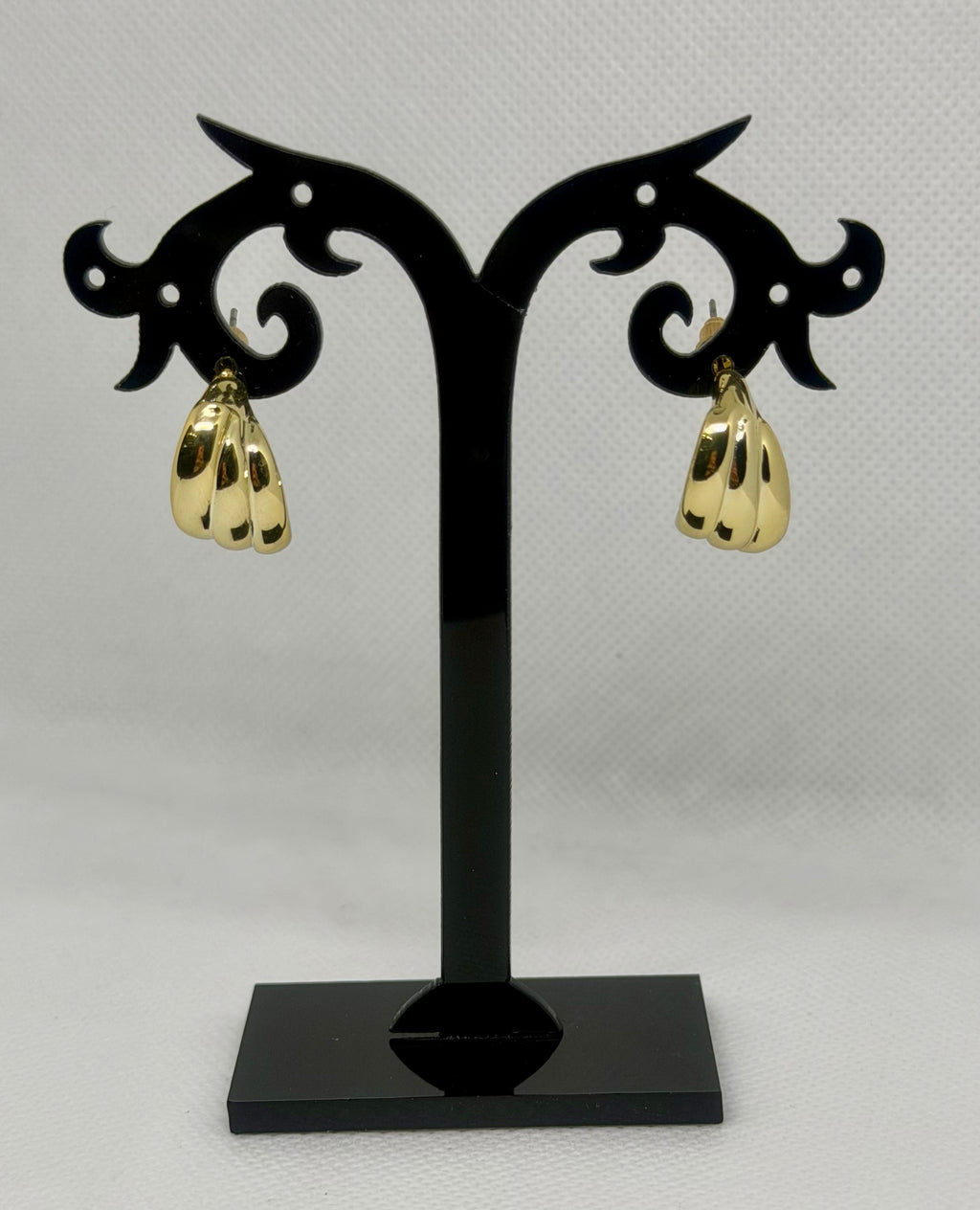 Orecchini goccia striata