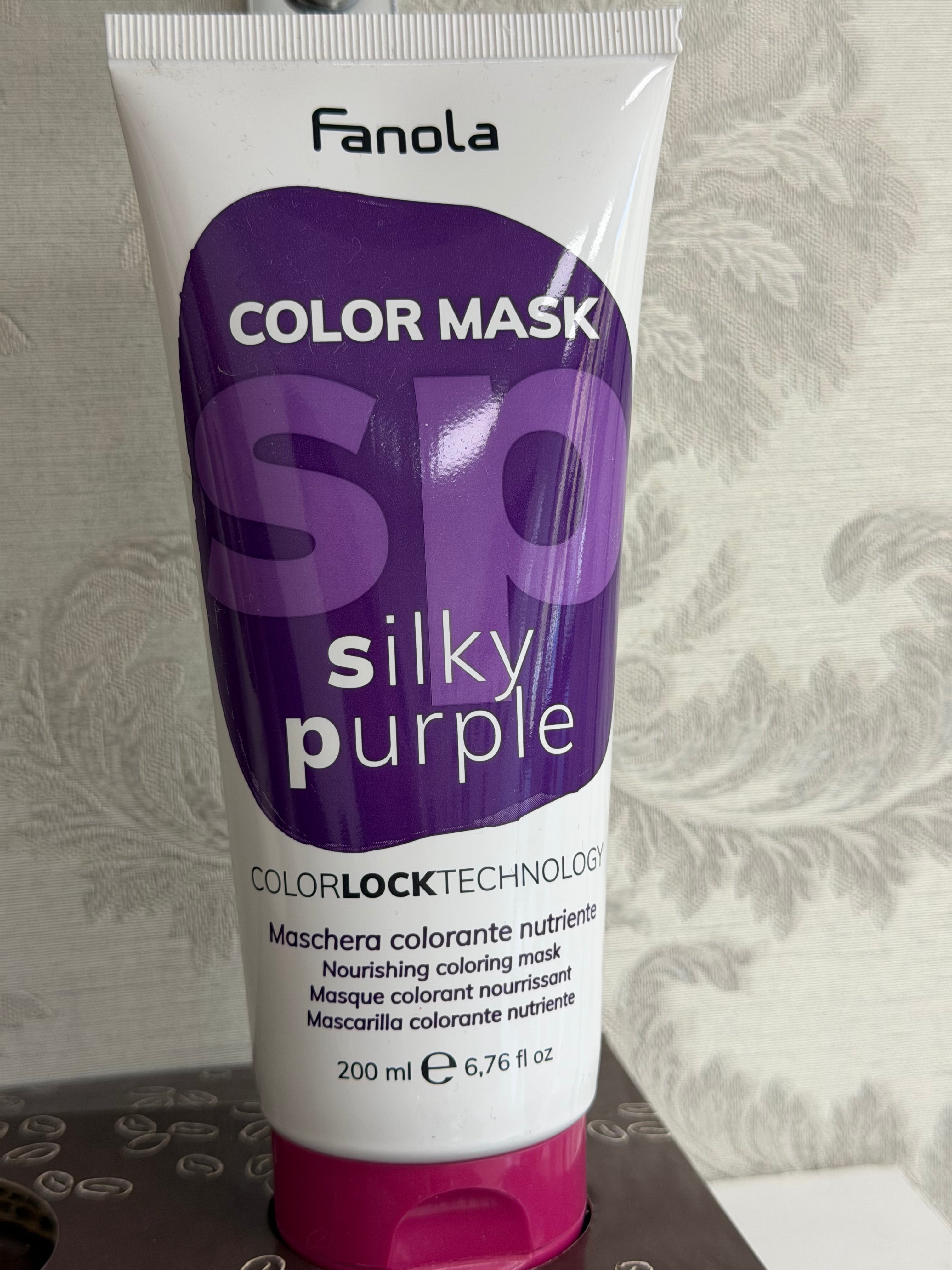 Maschera colorata viola