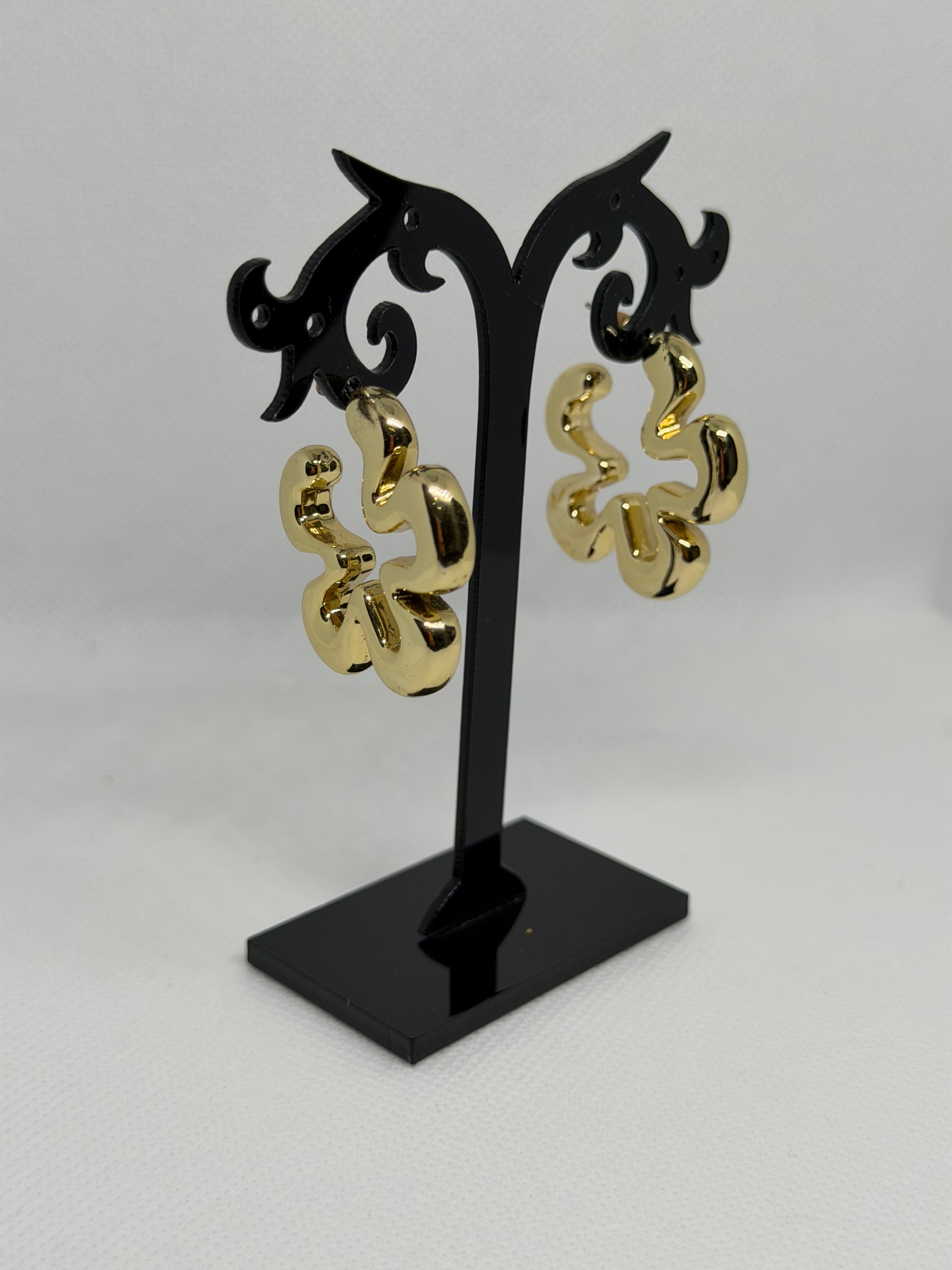 Orecchini fiore gold