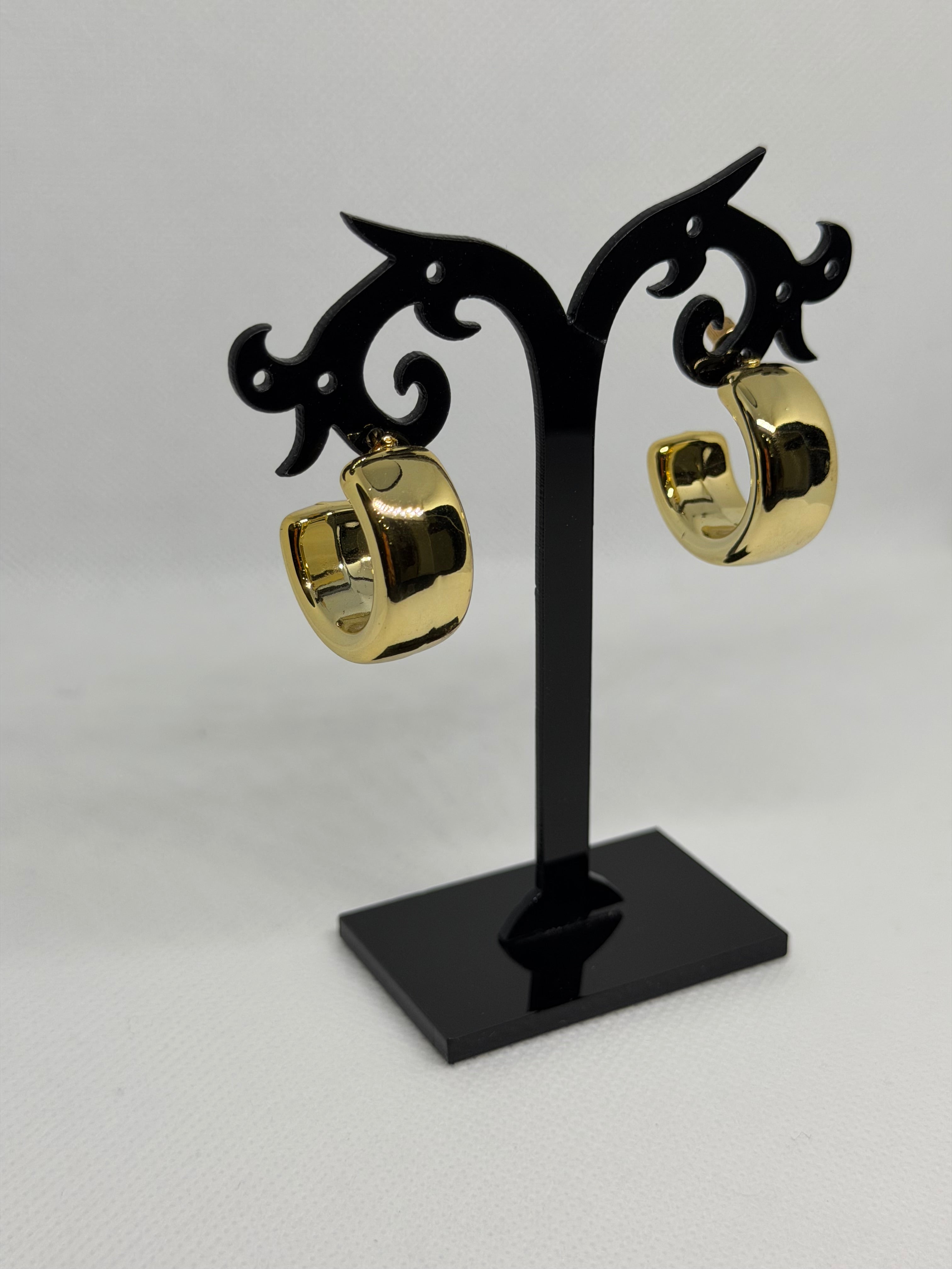 Orecchini mezzi cerchio gold