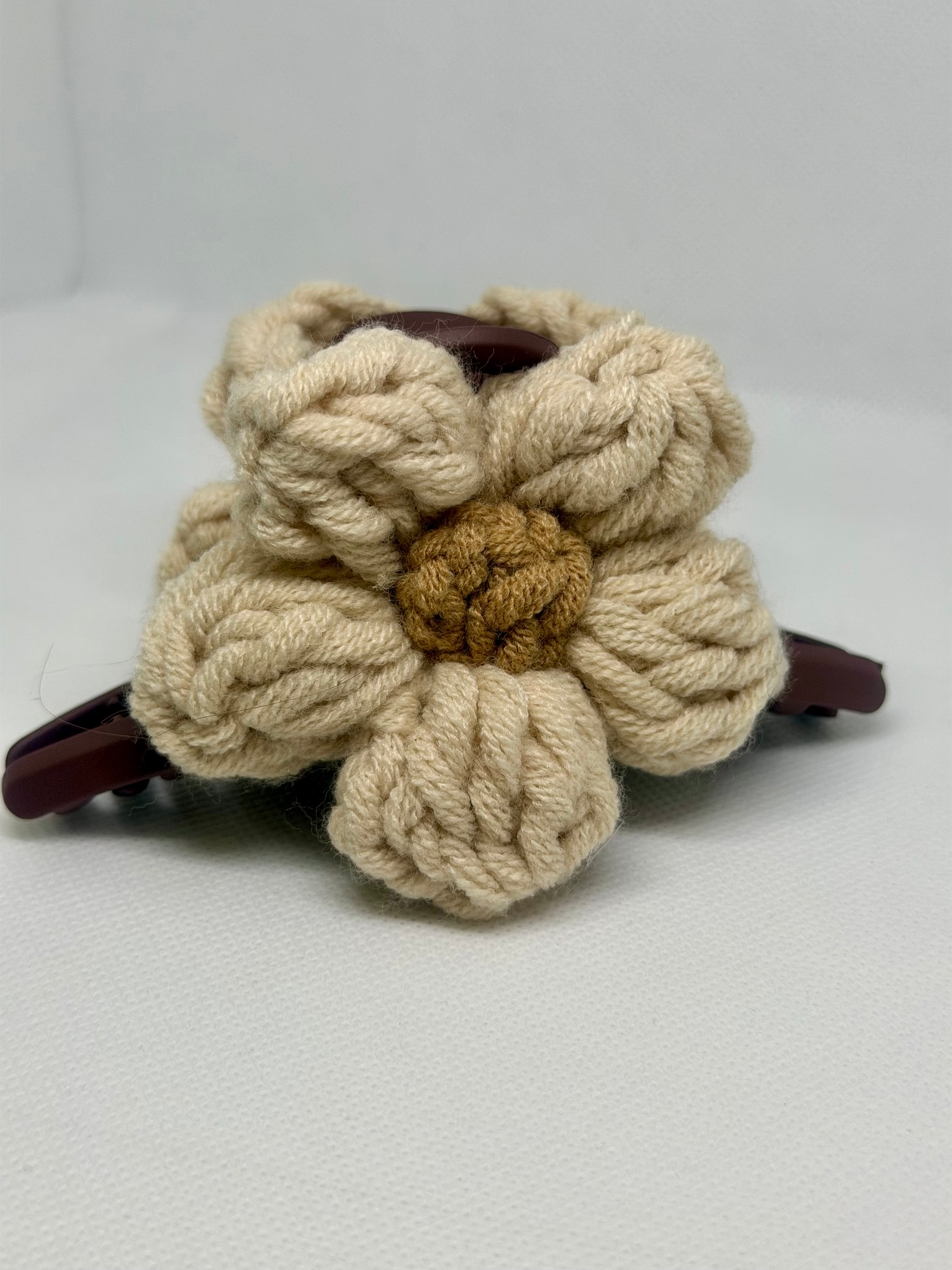 Mollettone fiore in maglia